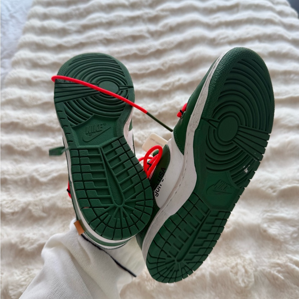 off white nike hunter green dunks